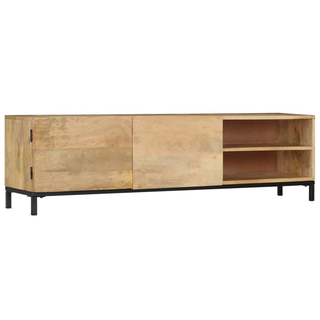 vidaXL TV Cabinet 145x30x41 cm Solid Mango Wood - Giant Lobelia