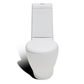 Stand Toilet & Bidet Set White Ceramic - Giant Lobelia