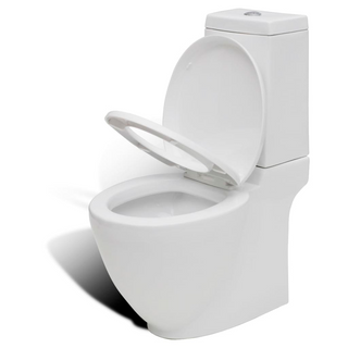 Stand Toilet & Bidet Set White Ceramic - Giant Lobelia