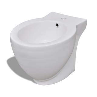 Stand Toilet & Bidet Set White Ceramic - Giant Lobelia