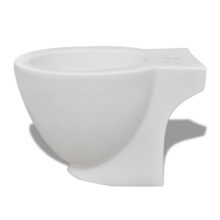 Stand Toilet & Bidet Set White Ceramic - Giant Lobelia