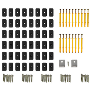 WPC Decking Boards with Accessories 40 m² 2.2 m Grey - Giant Lobelia