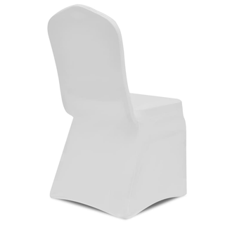 100 pcs Stretch Chair Covers White - Giant Lobelia