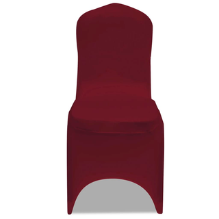 100 pcs Stretch Chair Covers Bordeaux - Giant Lobelia