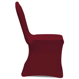 100 pcs Stretch Chair Covers Bordeaux - Giant Lobelia