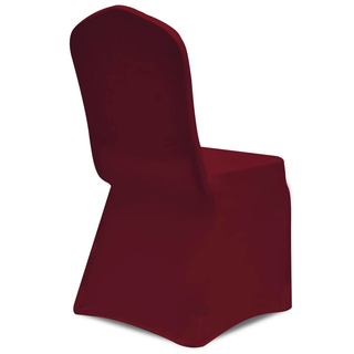 100 pcs Stretch Chair Covers Bordeaux - Giant Lobelia