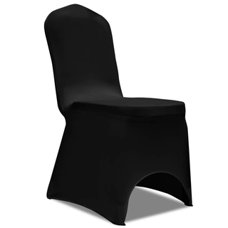 100 pcs Stretch Chair Covers Black - Giant Lobelia