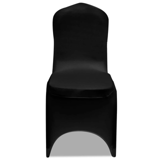 100 pcs Stretch Chair Covers Black - Giant Lobelia