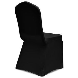 100 pcs Stretch Chair Covers Black - Giant Lobelia