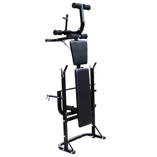 Weight Bench with Weight Rack, Barbell and Dumbbell Set 30.5kg - Giant Lobelia