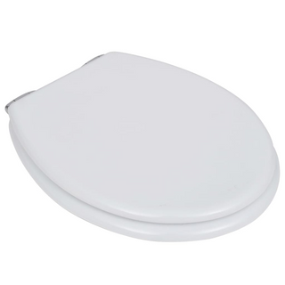 Toilet Seats with Soft Close Lids 2 pcs MDF White - Giant Lobelia