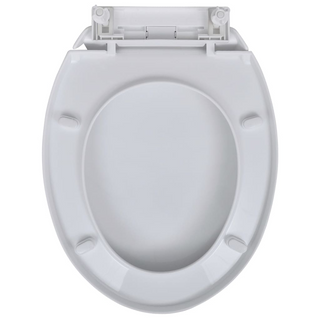 Toilet Seats with Soft Close Lids 2 pcs Plastic White - Giant Lobelia