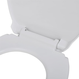 Toilet Seats with Soft Close Lids 2 pcs Plastic White - Giant Lobelia