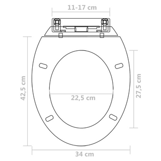 Toilet Seats with Soft Close Lids 2 pcs Plastic White - Giant Lobelia