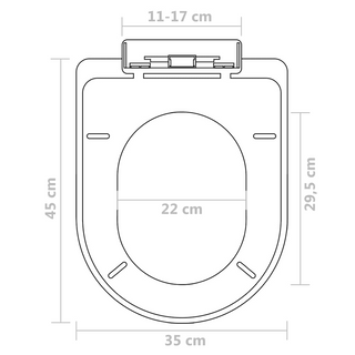 Toilet Seats with Soft Close Lids 2 pcs Plastic White - Giant Lobelia