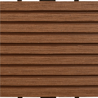 vidaXL 22 pcs Decking Tiles 30x30 cm 2 sqm WPC Dark Brown - Giant Lobelia