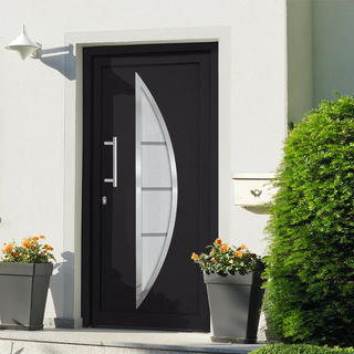 Front Door Anthracite 98x190 cm - Giant Lobelia