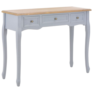 vidaXL Dressing Console Table with 3 Drawers Grey - Giant Lobelia