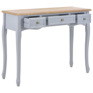 vidaXL Dressing Console Table with 3 Drawers Grey - Giant Lobelia