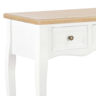 vidaXL Dressing Console Table with 3 Drawers White - Giant Lobelia