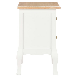 Bedside Cabinet 2 pcs White 35x30x49 cm MDF - Giant Lobelia