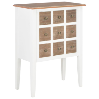 vidaXL Sideboard White 54x30x80 cm Solid Wood - Giant Lobelia