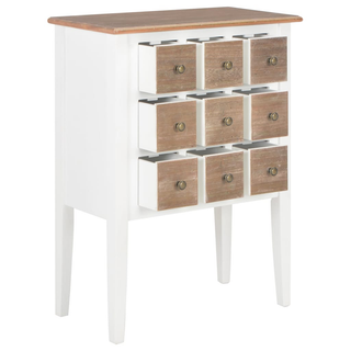 vidaXL Sideboard White 54x30x80 cm Solid Wood - Giant Lobelia