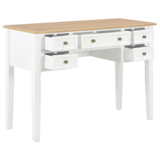 Writing Desk White 109.5x45x77.5 cm Wood - Giant Lobelia