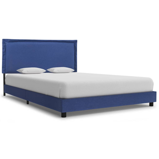 Bed Frame Blue Fabric 135x190 cm 4FT6 Double - Giant Lobelia