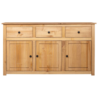 vidaXL Sideboard 135x40x80 cm Solid Pinewood Panama Range - Giant Lobelia