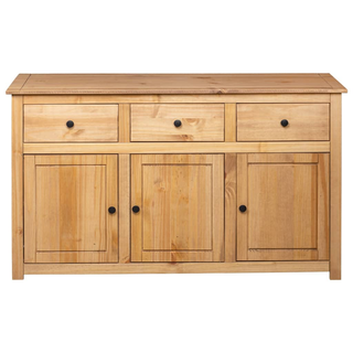 vidaXL Sideboard 135x40x80 cm Solid Pinewood Panama Range - Giant Lobelia