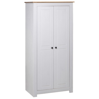 vidaXL Wardrobe White 80x50x171.5 cm Solid Pine Panama Range - Giant Lobelia