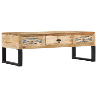 vidaXL Coffee Table 110x50x38 cm Solid Mango Wood - Giant Lobelia