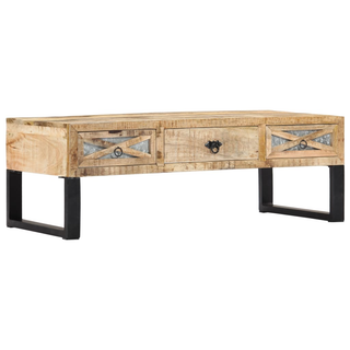 vidaXL Coffee Table 110x50x38 cm Solid Mango Wood - Giant Lobelia