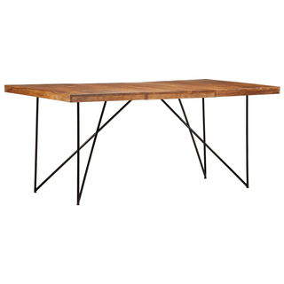 vidaXL Dining Table 180x90x76 cm Solid Acacia Wood - Giant Lobelia