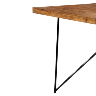 vidaXL Dining Table 180x90x76 cm Solid Acacia Wood - Giant Lobelia