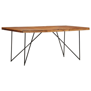 vidaXL Dining Table 180x90x76 cm Solid Acacia Wood - Giant Lobelia