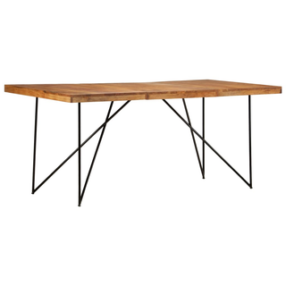 vidaXL Dining Table 180x90x76 cm Solid Acacia Wood - Giant Lobelia