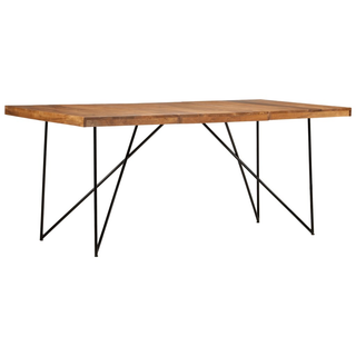 vidaXL Dining Table 180x90x76 cm Solid Acacia Wood - Giant Lobelia