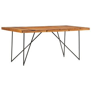 vidaXL Dining Table 180x90x76 cm Solid Acacia Wood - Giant Lobelia