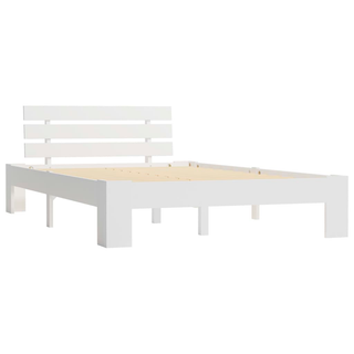 Bed Frame White Solid Pine Wood 140x200 cm - Giant Lobelia