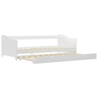 vidaXL Pull-out Sofa Bed Frame White Pinewood 90x200 cm - Giant Lobelia