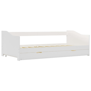 vidaXL Pull-out Sofa Bed Frame White Pinewood 90x200 cm - Giant Lobelia