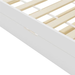 vidaXL Pull-out Sofa Bed Frame White Pinewood 90x200 cm - Giant Lobelia