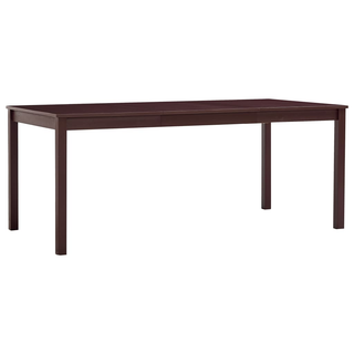 vidaXL Dining Table Dark Brown 180x90x73 cm Pinewood - Giant Lobelia