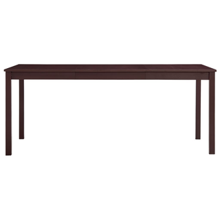 vidaXL Dining Table Dark Brown 180x90x73 cm Pinewood - Giant Lobelia