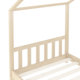 Kids Bed Frame Solid Pine Wood 70x140 cm - Giant Lobelia