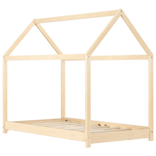 Kids Bed Frame Solid Pine Wood 70x140 cm - Giant Lobelia