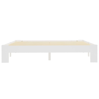 Bed Frame White Solid Pine Wood 160x200 cm - Giant Lobelia