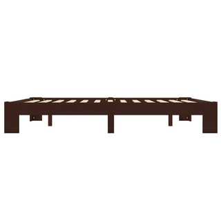 Bed Frame Dark Brown Solid Pine Wood 180x200 cm 6FT Super King - Giant Lobelia